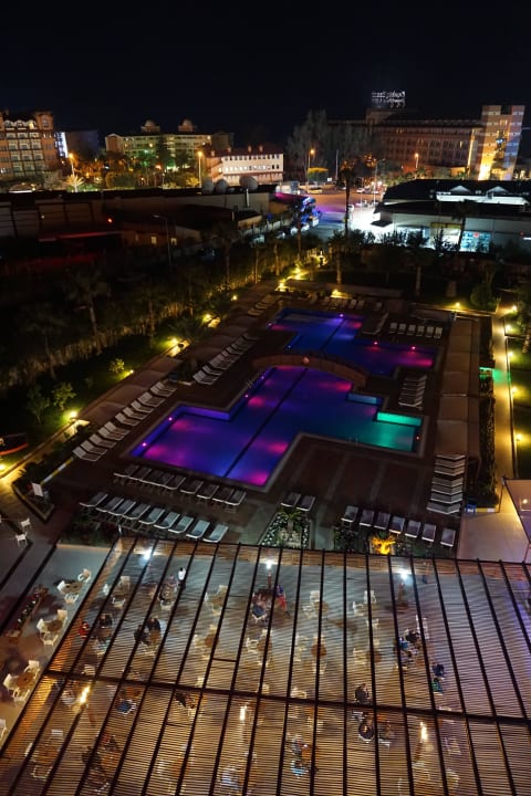 Ausblick auf die Poolbar  Hotel Sidekum