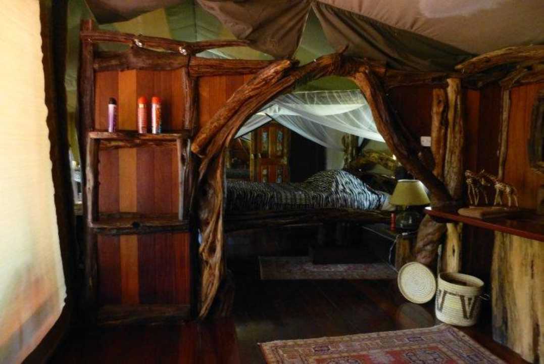 Blick vom Bad ins Zelt Royal Mara Safari Lodge