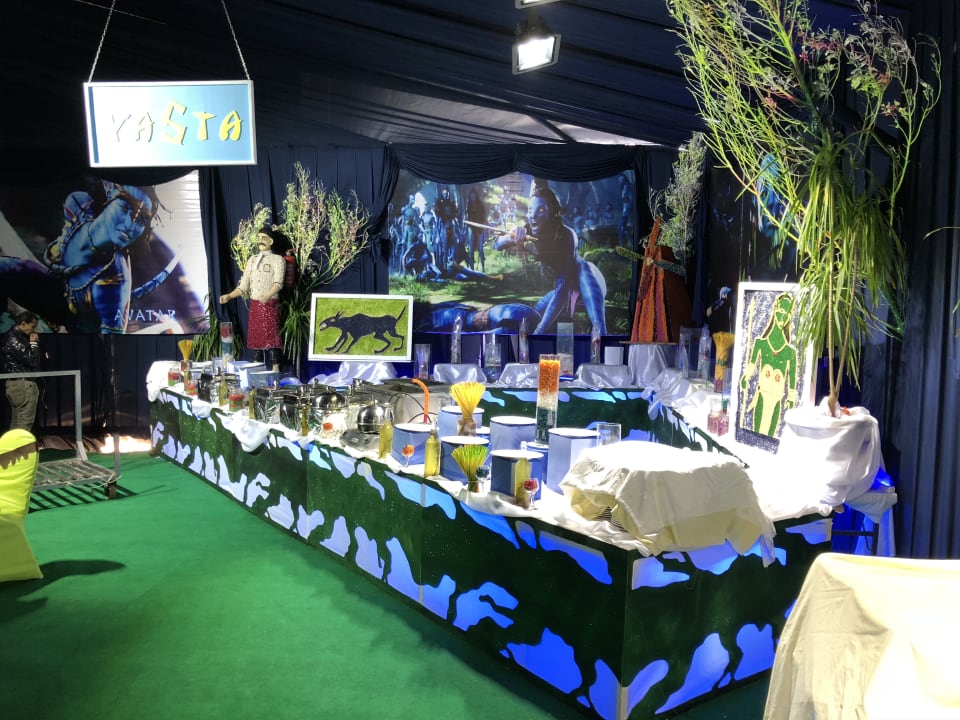 AVATAR Silvesterdeko 2018 in der Aufbauphase Pickalbatros White Beach Resort - Hurghada