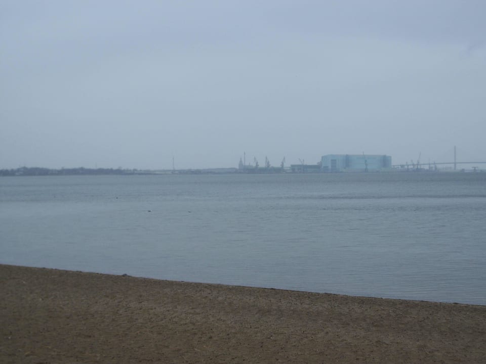Blick auf Stralsund. Hotel Kurhaus Devin
