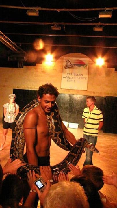 Cobra show Sentido Caribbean World Soma Bay