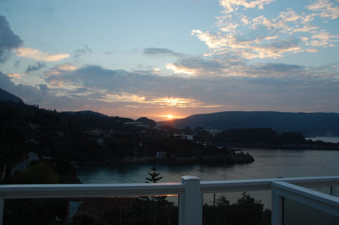 Blick vom Balkon Odysseus Hotel