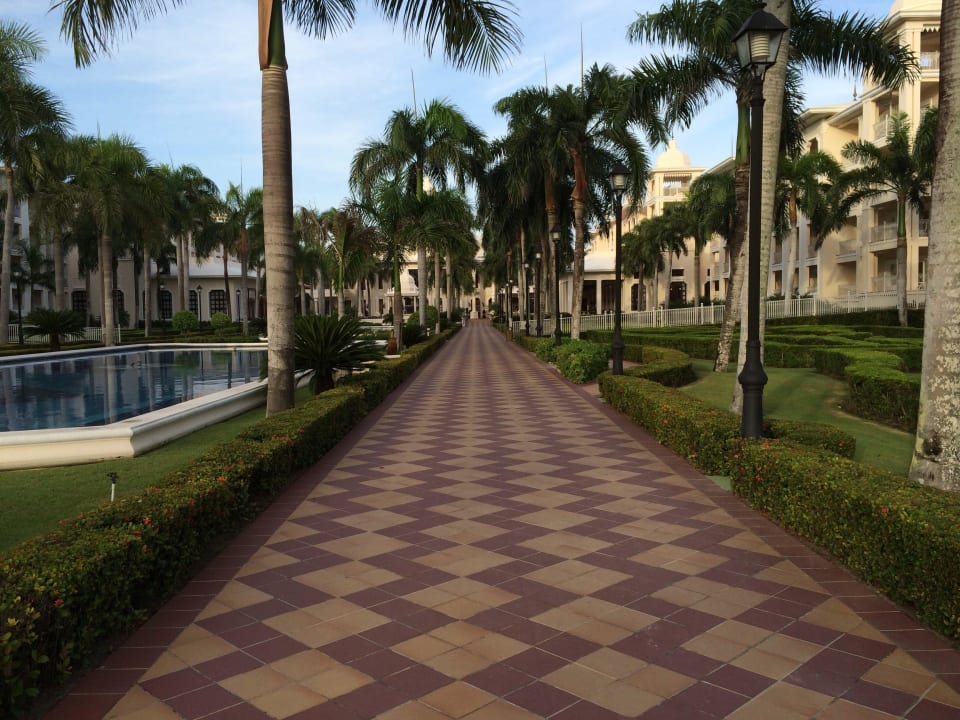 Weg Richtung Pool und Strand Hotel Riu Palace Punta Cana