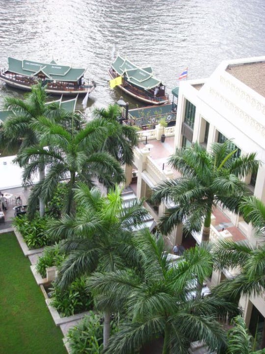 aussicht vom balkon Hotel The Peninsula Bangkok