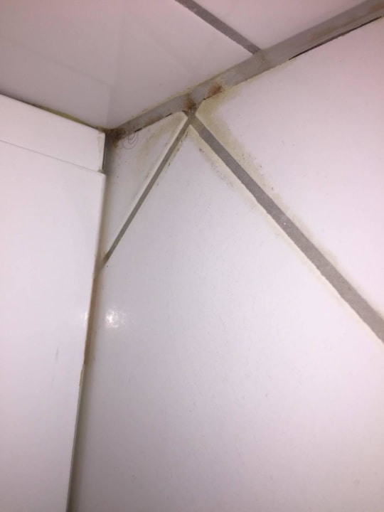 Schmutz und Haare neben der Badewanne  Hotel NH Erlangen