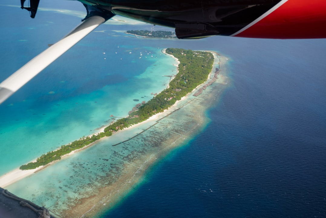 Von oben Kuramathi Maldives