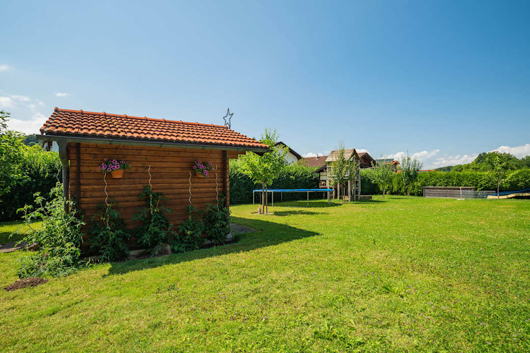 Gartenanlage Ferienwohnung Am Moosbach