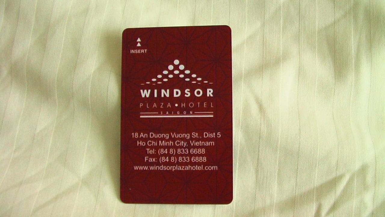 Scheckkarte Hotel Windsor Plaza