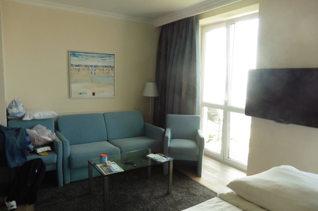 Couch und Balkon Strandhotel Georgshöhe