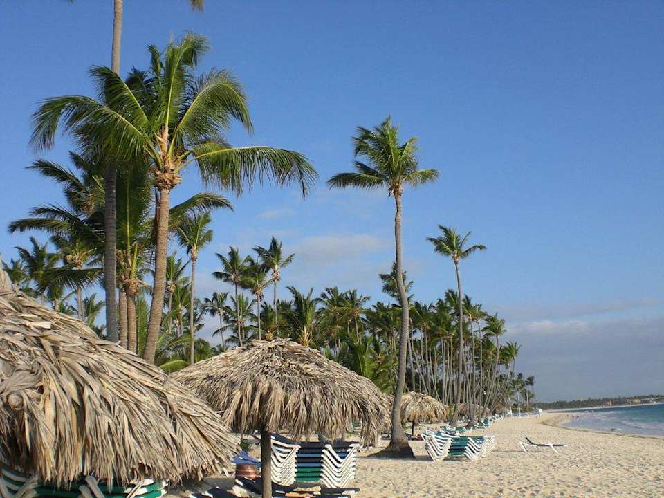 Strand mit schönen Palmen Grand Palladium Select Bávaro Resort & Spa
