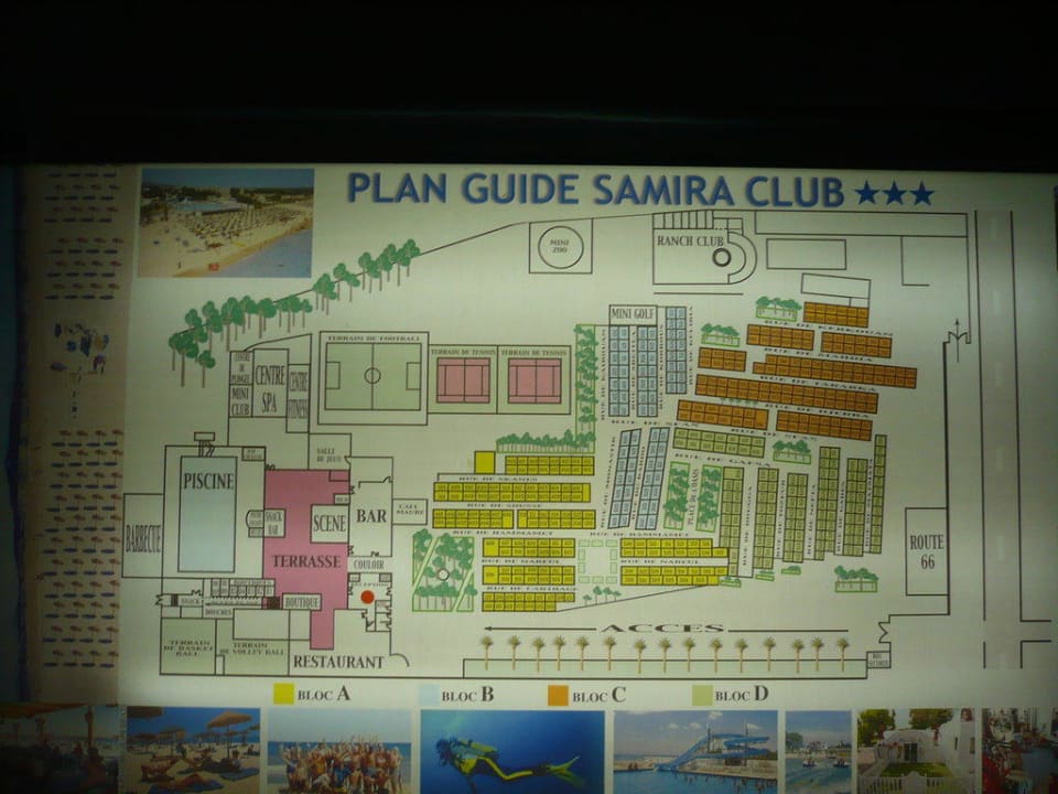Übersichtsplan des Hotels Samira Club