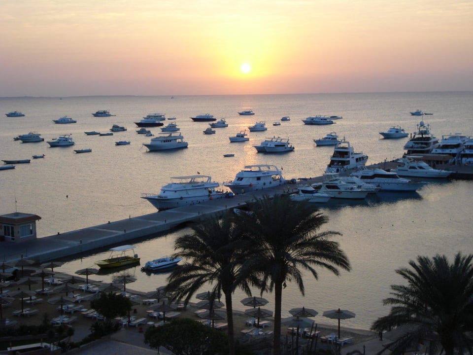 Blick vom Balkon Marriott Hurghada Beach Resort