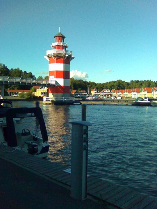 Der hoteleigene Leuchtturm Precise Resort Hafendorf Rheinsberg