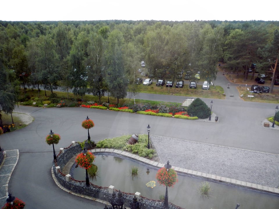 Ausblick auf den Parkplatz Heide Park Abenteuerhotel