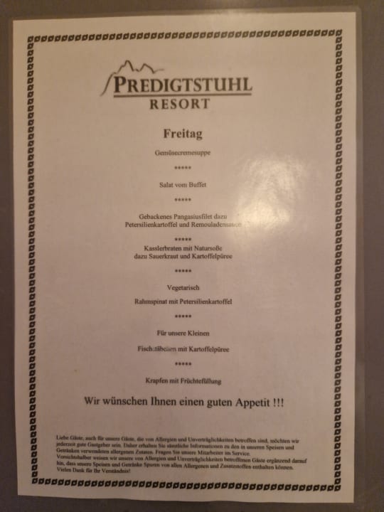 Gastro Predigtstuhl Resort