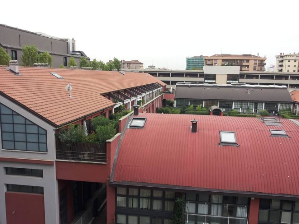 Blick vom Balkon Radisson Blu Hotel Milan