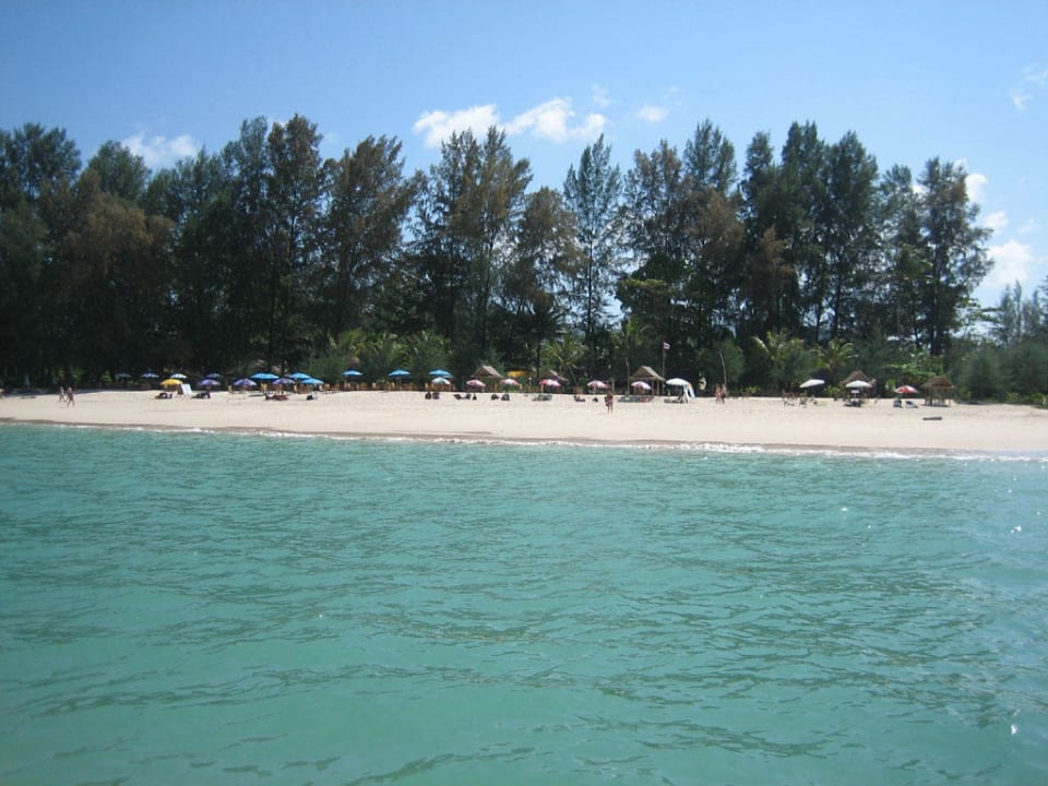 Blick auf den White Sand Beach Palm Galleria Resort