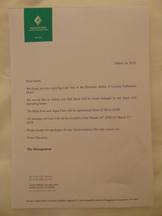 Sonstiges Hotel Sheraton Addis