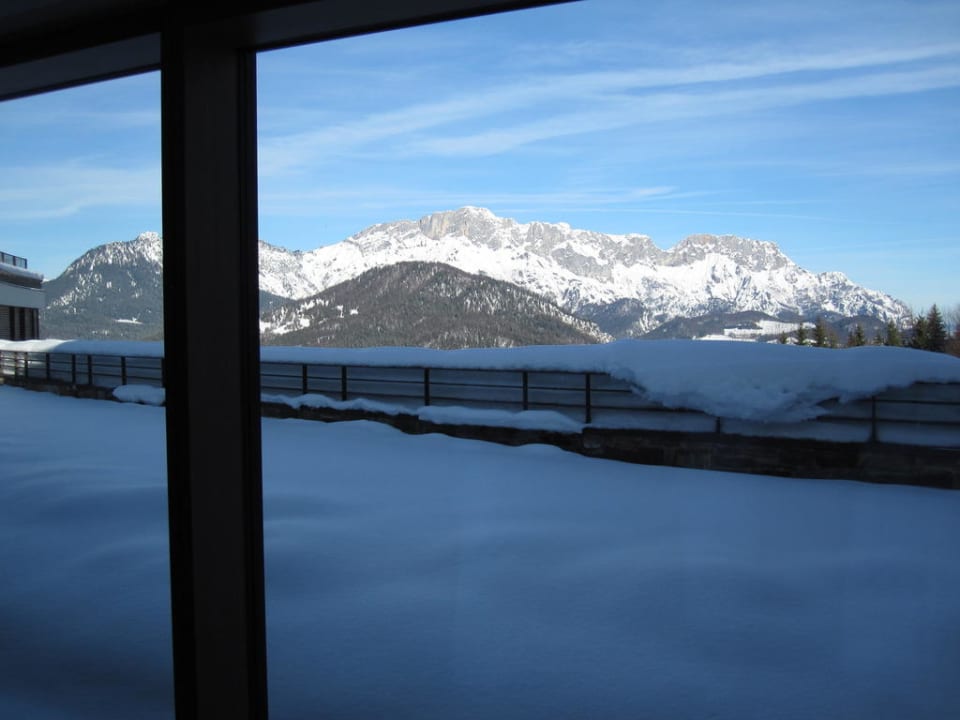 Aussicht vor dem Lift Kempinski Hotel Berchtesgaden