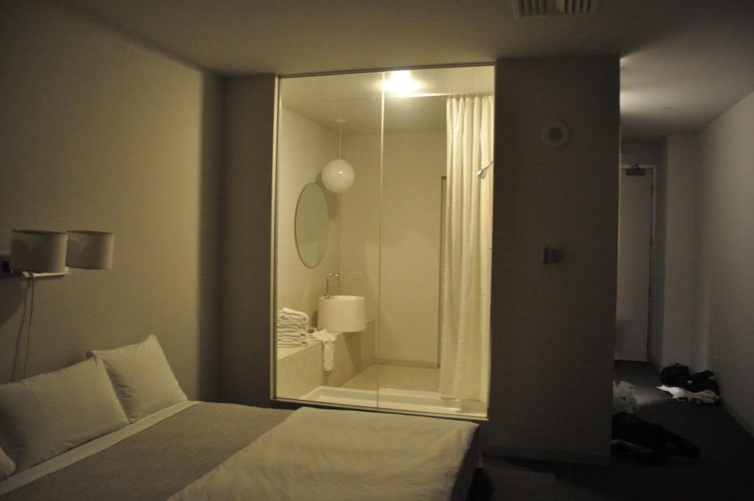Blick ins Badezimmer Hotel The Standard Downtown LA