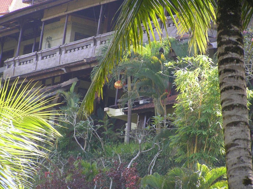 Blick zu unserem Balkon Hotel Bali Spirit