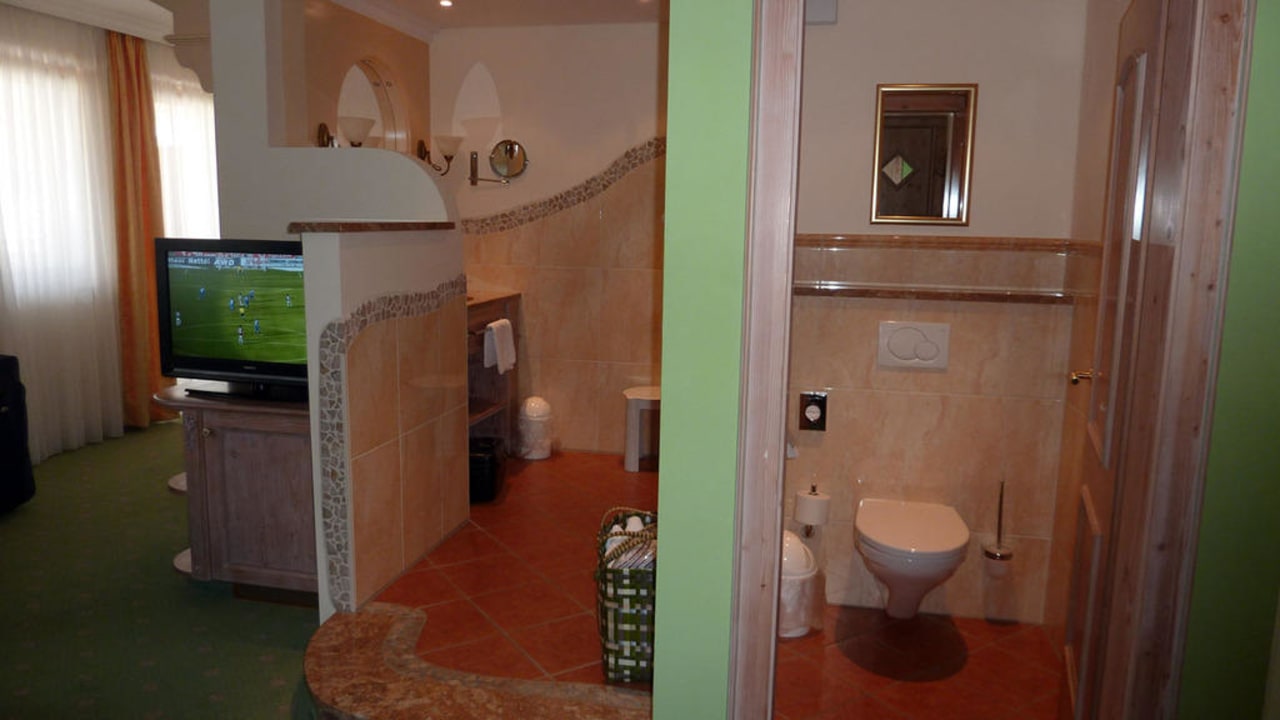Bad und Toilette Hotel Bergknappenhof