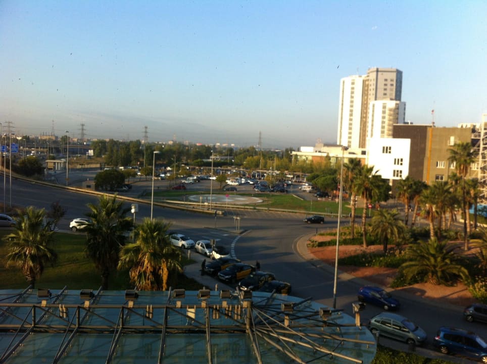 Ausblick vom Frühstücksraum Hyatt Regency Barcelona Tower
