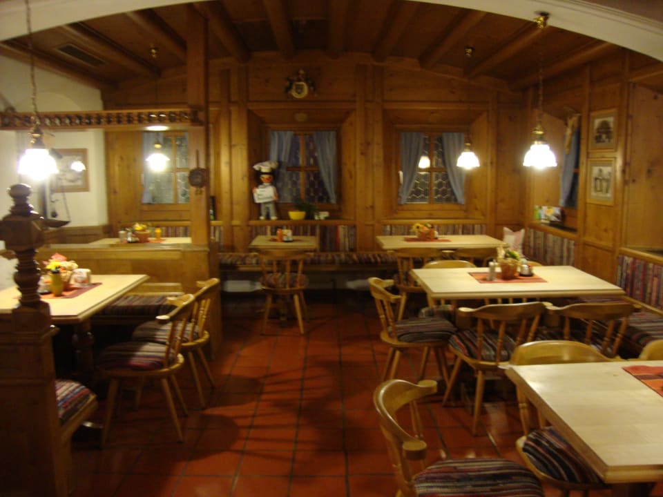 Restaurant Sitzbereich Apartment Ladinger