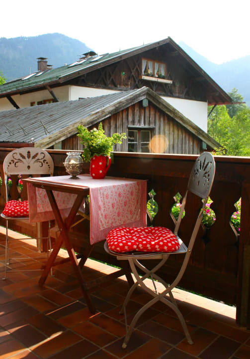 Blick vom Balkon Ferienwohnung Strillinger