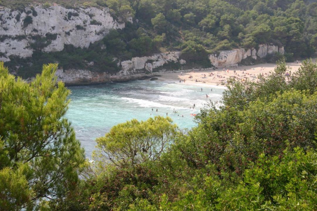 Blick auf den Strand blau punta reina