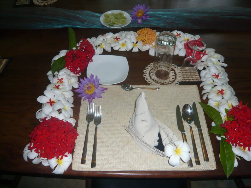 Abschiedsessen Hotel Sri Lanka Ayurveda Garden & Shakti Villa