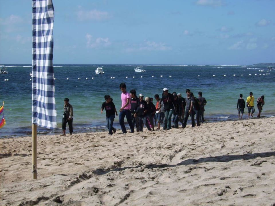 Der hoteleigene Strand. Novotel Bali Benoa Hotel