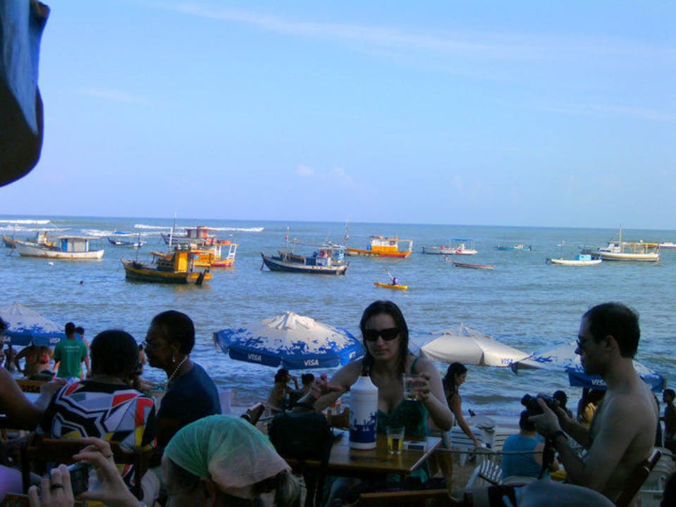 Ein kühles Bierchen und Baden unter Brasilianern Hotel Porto Zarpa
