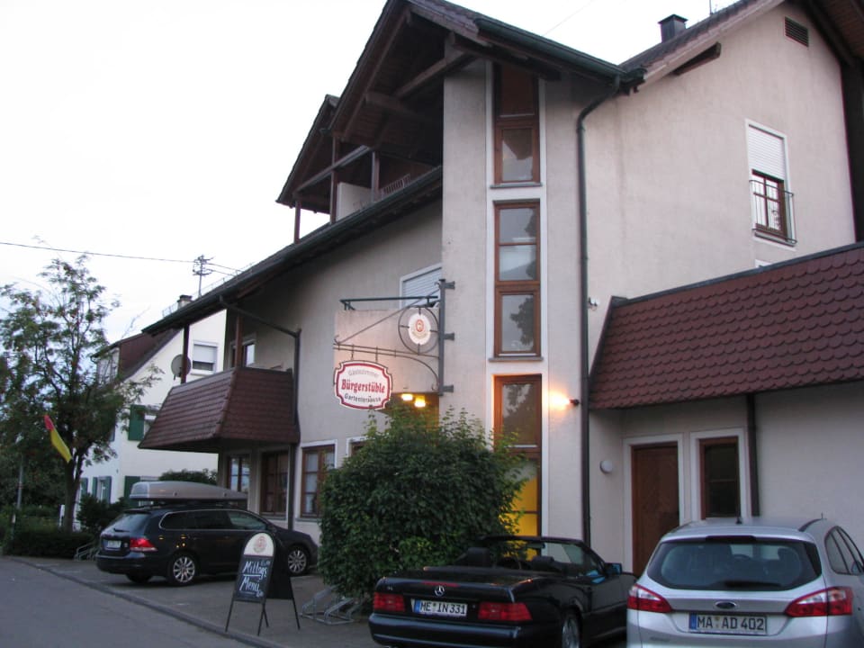 Ansicht von der Straße  Hotel Bürgerstüble Gohren