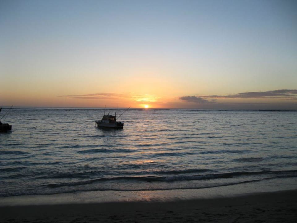 Sonnenuntergang - Blick von der Bar Gold Beach Resort