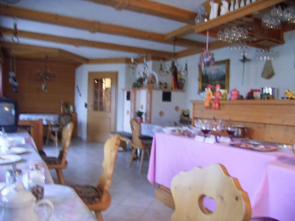 Frühstücksraum Pension Haus Spessart