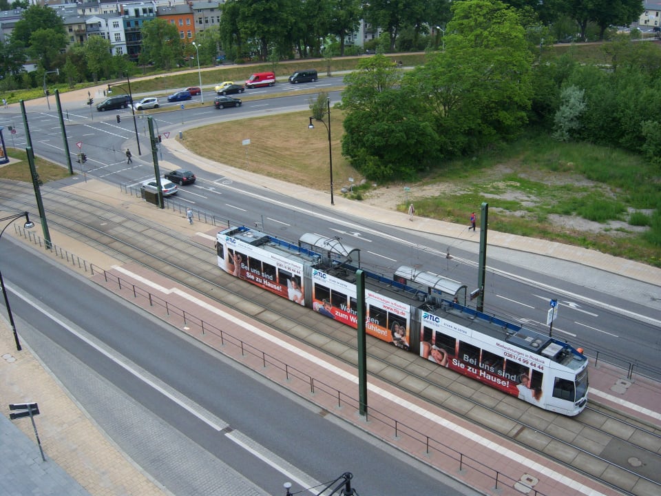Blick vom Zimmer ScanHotels City Rostock
