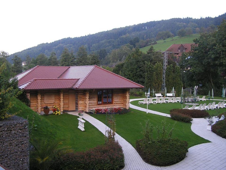 Blocksauna im Wellnessbereich Hotel Ludinmühle