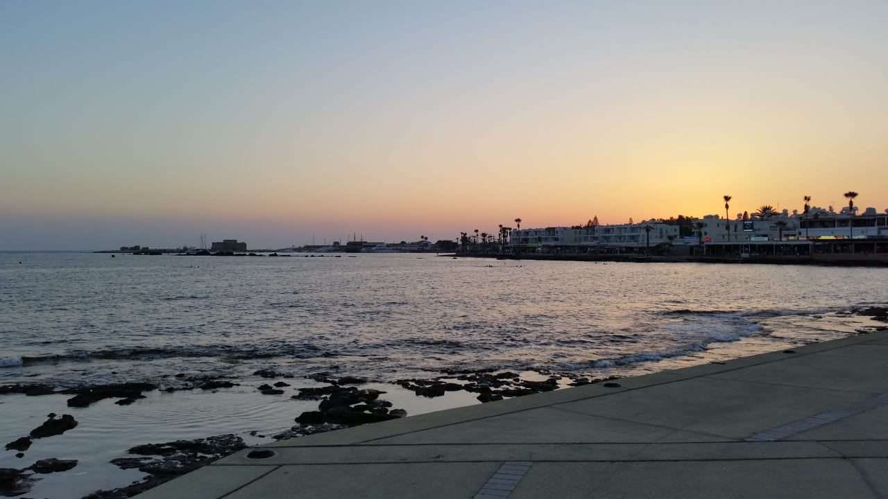 Blick vom Hotel Richtung Paphos Alexander The Great Beach Hotel