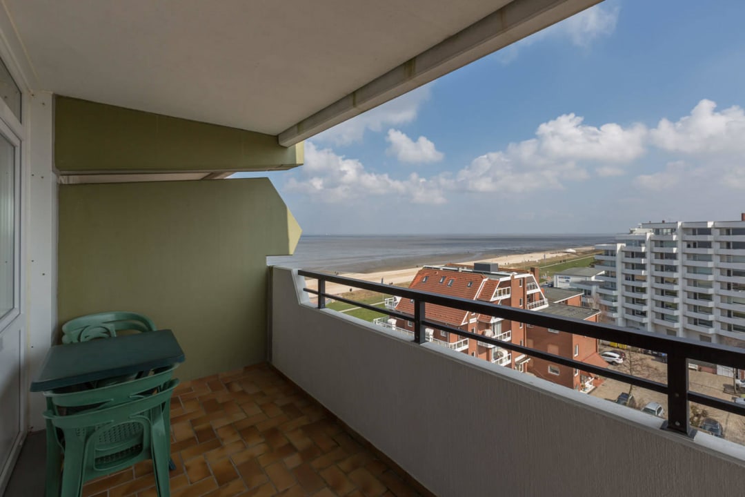 Whg. 104, Balkon Christiansen im Panoramahaus Duhnen