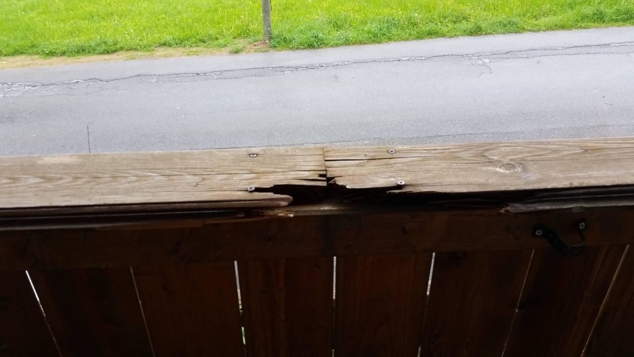 Balkongeländer unseres Zimmers Hotel Bergland-Hof