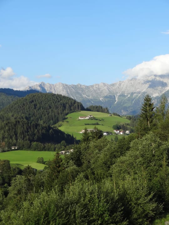 Blick vom Balkon Hotel Riederalm