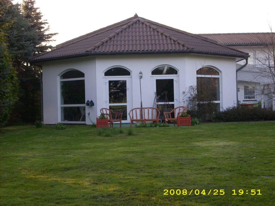 Poolanbau (Gartenansicht) Apartmenthaus Wattwurm