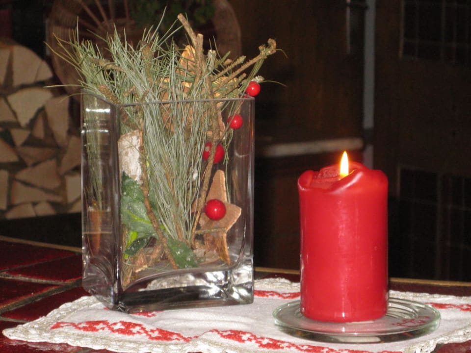 Winterliche Tischdekoration Das Falkenstein