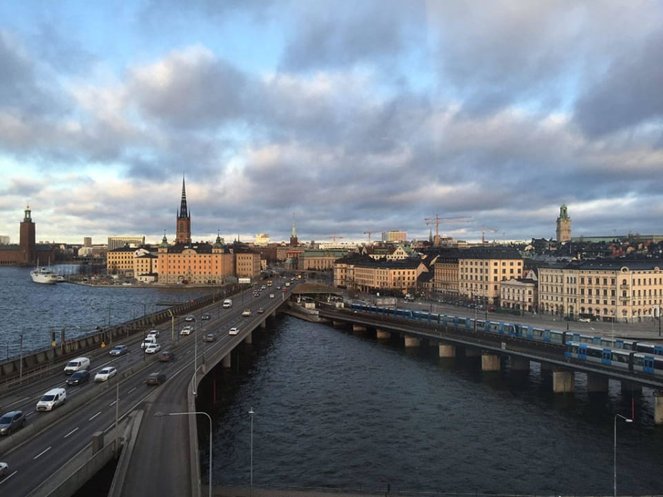 Blick von meinem Zimmer. Hilton Stockholm Slussen