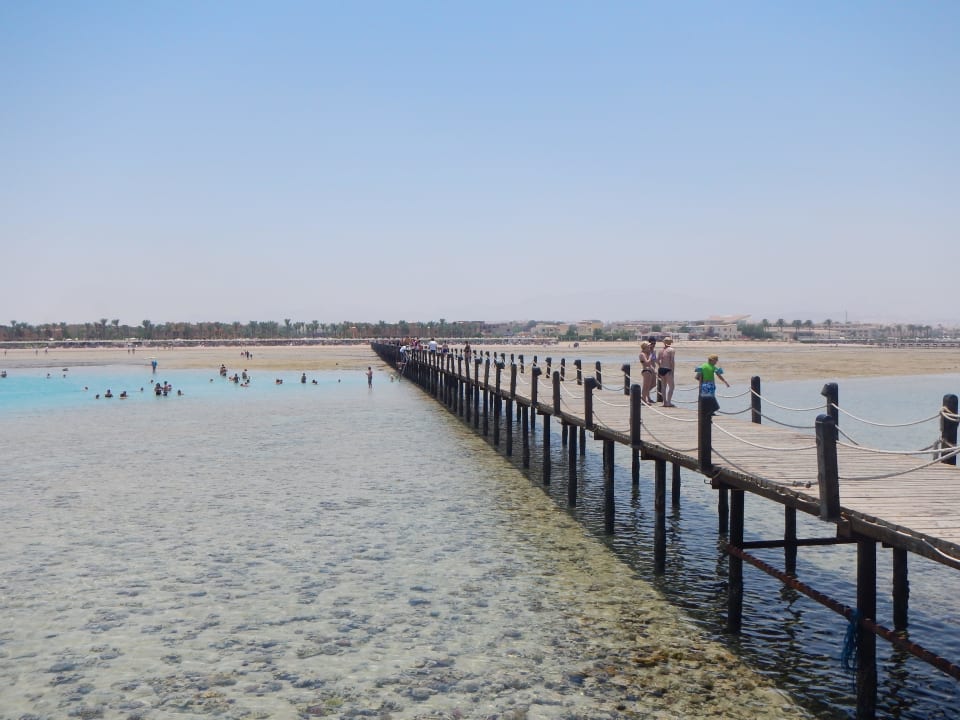 Steg bei Ebbe Stella Beach Resort & Spa Makadi Bay