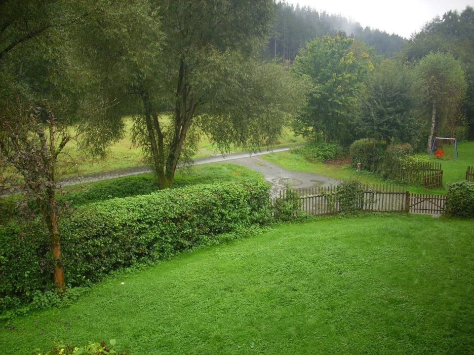 Blick vom Zimmer WAGNERS Hotel im Frankenwald