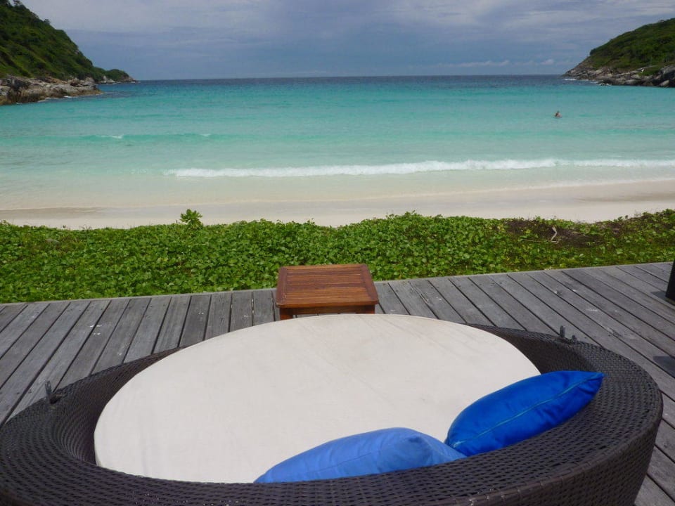 Ausblick von der Bar  Hotel The Racha