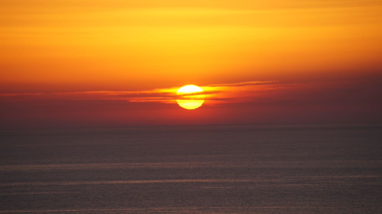 Sonnenuntergang vom Balkon aus Hotel Sa Coma de Banyalbufar