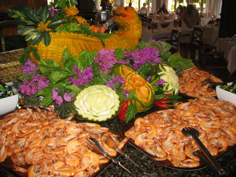Büffet zum Gala Dinner - Shrimps R2 BUGANVILLA Hotel & Spa